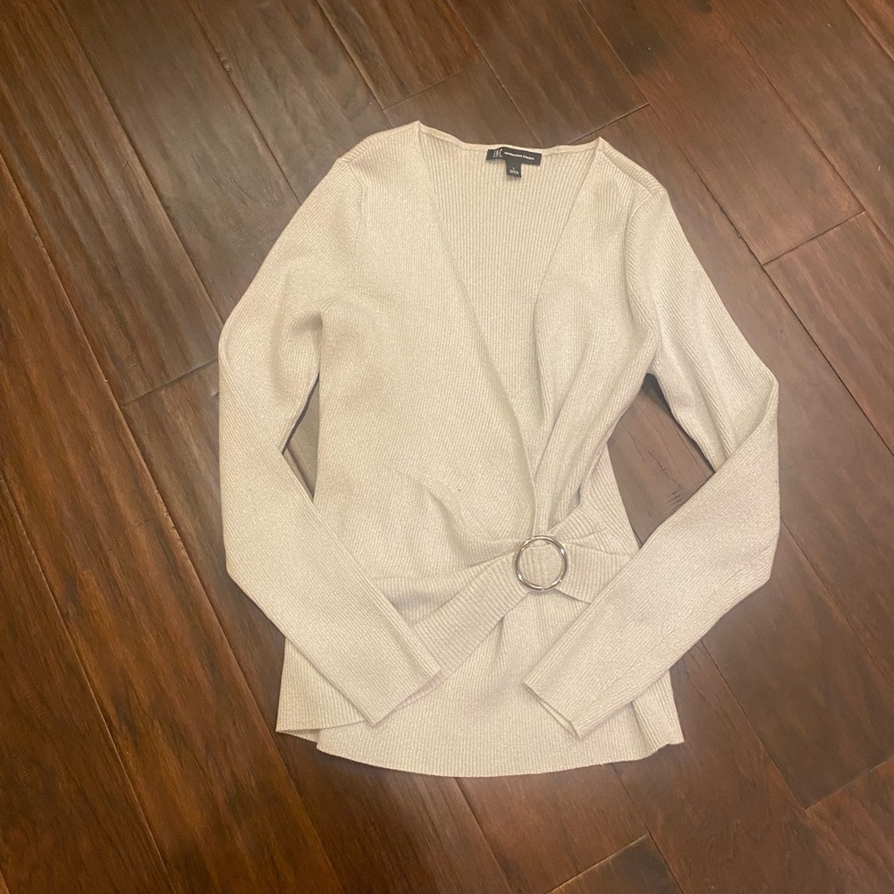 INC International Concepts Shimmer sweater-Size L